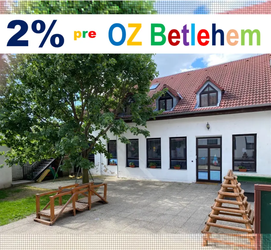 Darujte 2% pre Občianske združenie Betlehem